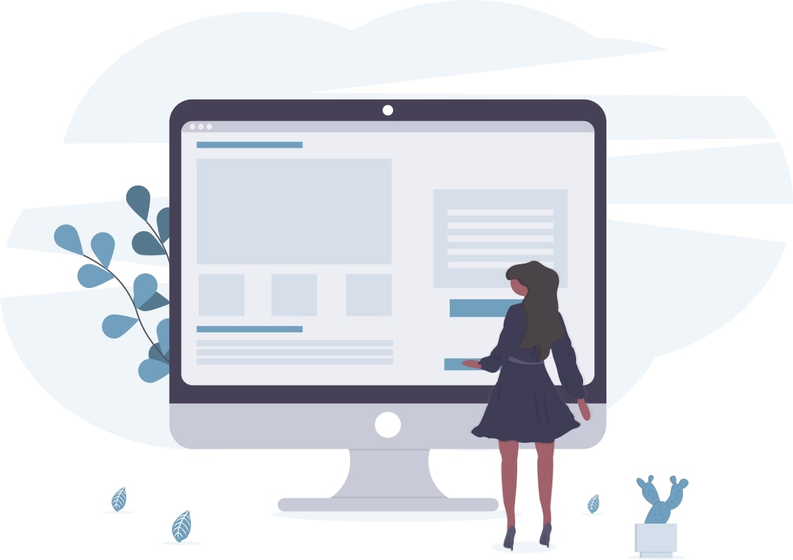 Data on a computer screen